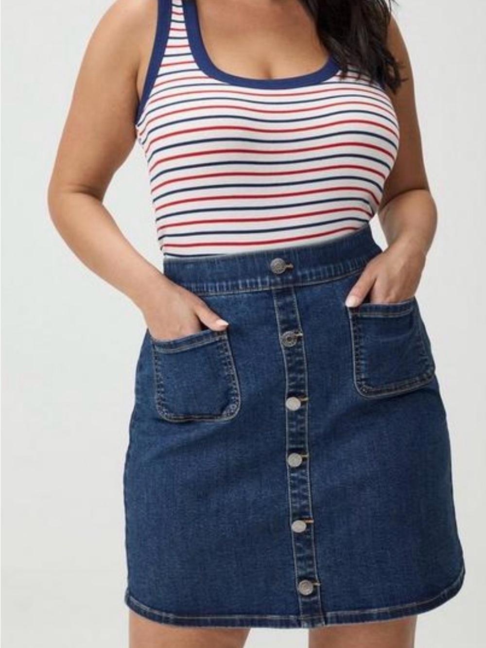 Torrid denim mini skirt